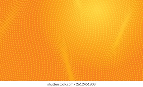 abstract background with orange gradient color and graphic dots pattern