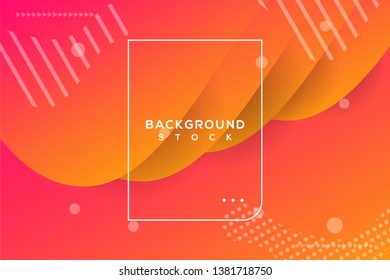 abstract background with orange gradient. curvy, wavy, fluid, flowing, irregular shapes. suitable for background, landing page, wallpaper, home screen, theme. vector eps 10