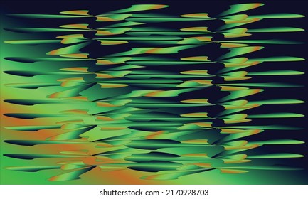 abstract background with orange, green, yellow and dark blue patterns