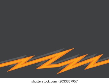 Abstract background with orange jagged zigzag pattern and some copy space area
