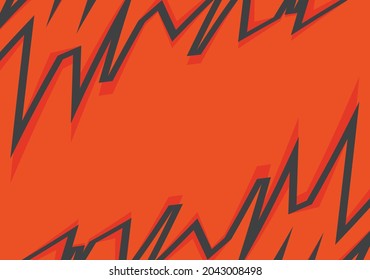 Abstract background with orange jagged zigzag pattern