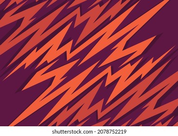 Fondo abstracto con un patrón de zigzag naranja