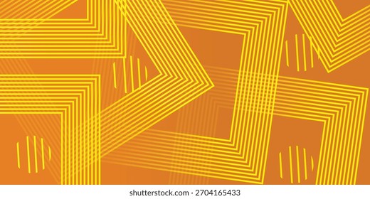 Abstract background Orange Modern design. Vibrant gradient geometric lines. . Suit for banner, cover, business, flyer, poster, website, brochure, corporate