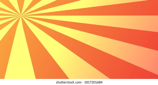 Abstract background with orange rays