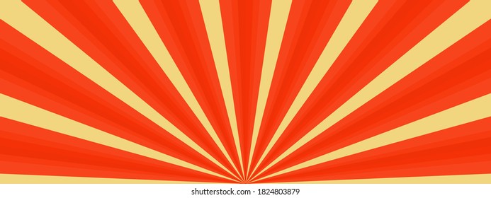Fondo abstracto con rayas anaranjadas starburst sunlight fractal sunbeam on amarillo wallpaper textura patrón de ilustración vectorial sin inconvenientes arte diseño gráfico 
