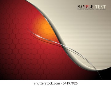 Abstract background orange red, vector.