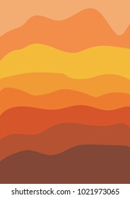 Abstract background in orange shades, vector illustration