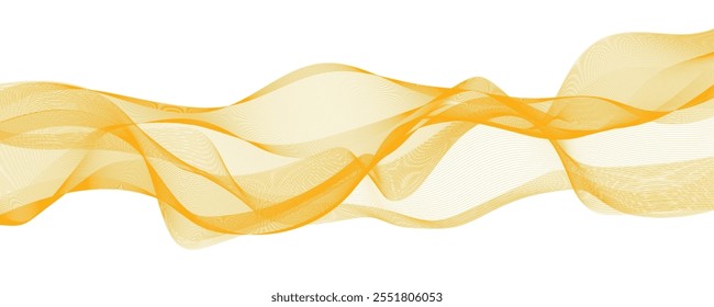  abstract background with orange smoke wave