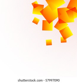 Abstract background with orange squares (eps8 version)