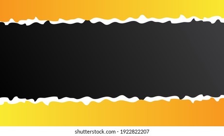 abstract background with orange torn paper illustration