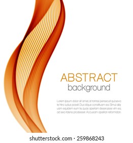 Abstract background with orange wave