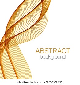 Abstract background with orange wave