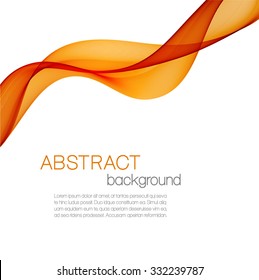 Abstract Background With  Orange Wave