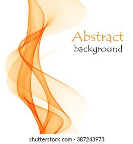 Abstract Background With  Orange Wave