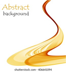 Abstract background with orange wave