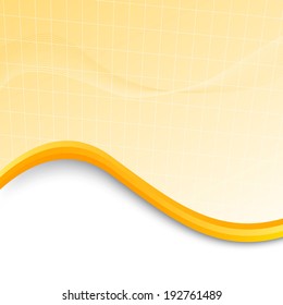 abstract background with orange wave. vector illustration