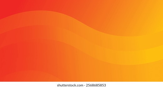 Abstract background Orange wave. vector design concept. Decorative web layout or poster, banner