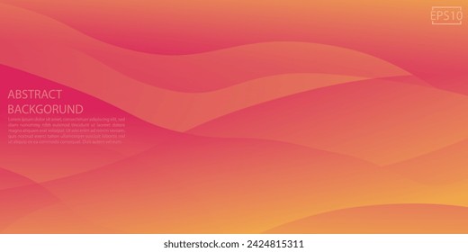 Fondo abstracto Onda naranja para fondo de pantalla, fondo, etc. vector eps 10