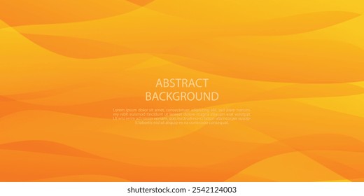 Abstract Background Orange wave for wallpaper, backdrop, etc. vector eps10