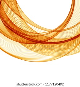 Abstract background with orange waves