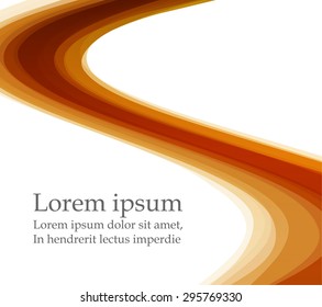Abstract background with orange waves