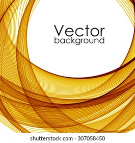 Abstract background with orange waves