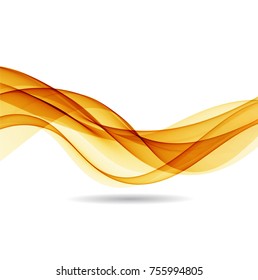 Abstract background with orange waves