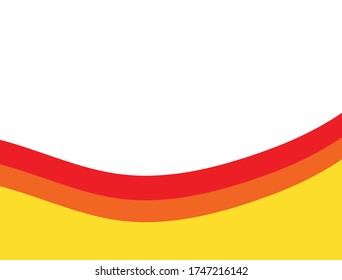 Abstrakter Hintergrund mit orangefarbenen Wellen. Unter dem Schreiben des Textes Ihrer Anzeige.