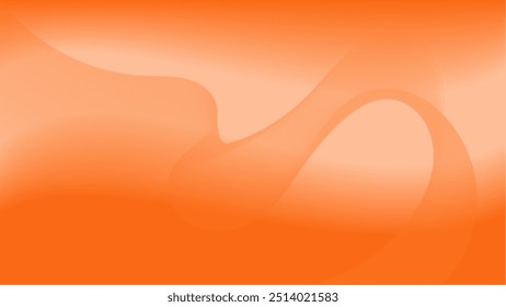 Abstract background orange wavy background with gradient shades, creating a modern and dynamic visual effect