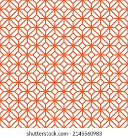 Antecedentes abstractos. Patrón geométrico naranja y blanco. Diseño moderno. Patrón de laberinto naranja sobre fondo blanco. 