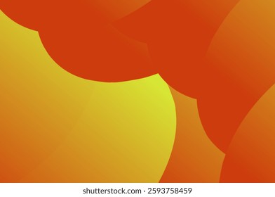 Abstract background in orange and yellow with elegant circle pattern.