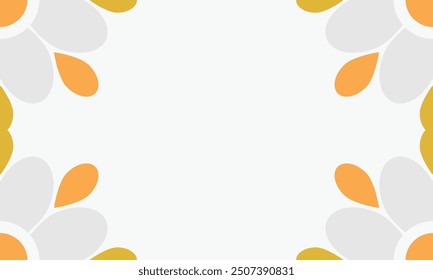 Abstrakter Hintergrund mit orangefarbenen und gelben Blättern.