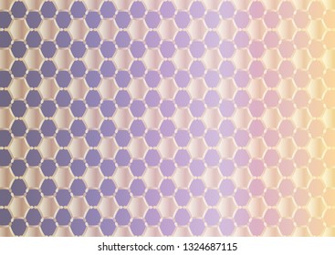 Abstract background with ordered arrangement of geometric shapes. The illustration is made in gold shades on colorful background. Vector EPS10