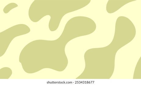 Abstract background with organic, fluid shapes in soft shades of green. This modern take on a camouflage-inspired design offers a natural and versatile look, perfect for various design applications.