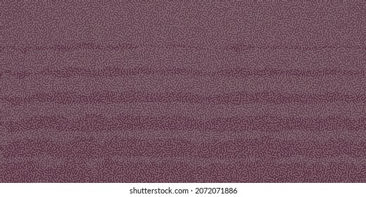 Abstract background with organic patterns with  lines, drops. Crimson backdrop of the diffusion reaction. Linear design with biological forms. Structure of cells, labyrinth, coral, stains. Vector.