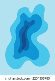 Fondo abstracto con forma orgánica y línea de tracción manual en colores pastel. Plantilla de diseño moderna con espacio para texto. Tapa minimalista y elegante para el diseño de la marca.