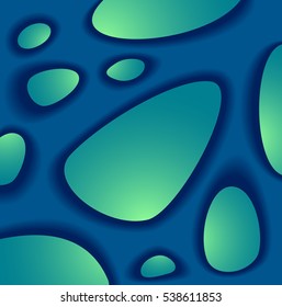 Abstract background from organic structure in dark blue and green colors creative style for  brochure flyer  banner or for web site or for wallpaper or  for decorate package
