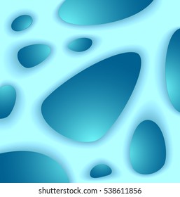 Abstract background from organic structure in light and dark blue colors creative style for  brochure flyer  banner or for web site or for wallpaper or  for decorate package