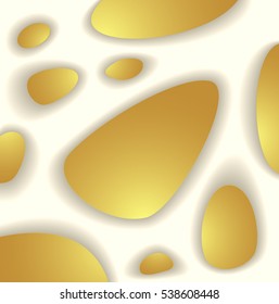 Abstract background from organic structure in white gold colors creative style for  brochure flyer  banner or for web site advertising cosmetic perfume or for wallpaper or  for decorate package