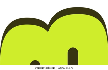 abstrakter Hintergrund, organisches Weiß, grünes Gelb. Vorlagendesign für soziale Medien, Banner, Karten