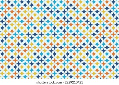 Abstract background of oriental colorful mosaic pattern