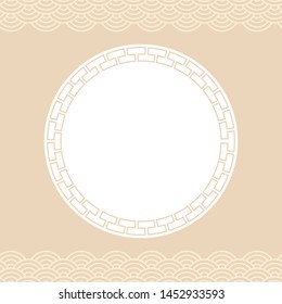 Abstract background with oriental elements