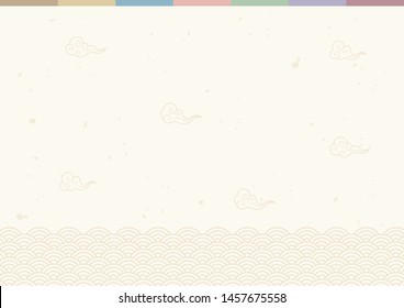 Abstract Background With Oriental Elements.Korean Traditional Background