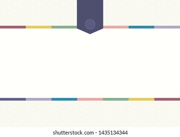 Abstract background with oriental ornaments elements