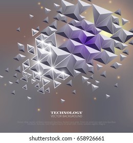 Abstract background with origami and polygonal shapes for websites, internet, template cover book, reports, advertisements, brochure, magazine