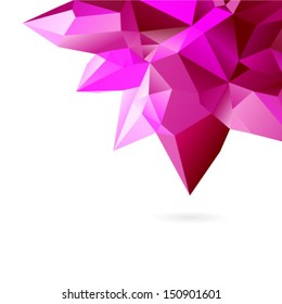 Abstract background in origami style