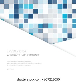 Abstract background with an original layered geometric pattern. Space for text. Overlapping sheets of paper.