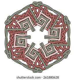 the Abstract background ornament geometric vintage  pattern