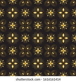 Abstract background ornament illustration. Vector textile print for bed linen, jacket, package design, fabric and fashion concepts. Seamless pattern with flowers