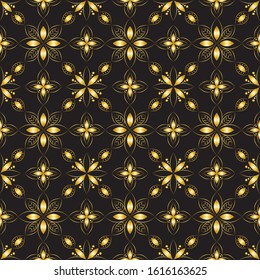 Abstract background ornament illustration. Vector textile print for bed linen, jacket, package design, fabric and fashion concepts. Seamless pattern with flowers
